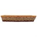 Bandeja rectangular de cuerda trenzada Marron