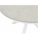 Beliani Mesa redonda MALETTO 120x120 Blanco/ Gris