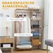 Perchero de Ropa Bambú HOMCOM, hogar - muebles de recibidor Marron