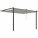 Pérgola de Pared Poliéster, Acero Outsunny Crudo