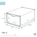 Pack 12 cajas zapatos plástico apilables y antivuelco Max Home Blanco