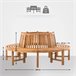 Banco de jardín - Novum - Madera 200x200 Marron