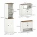 Conjunto de Baño Melamina de Madera kleankin Multicolor