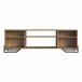 Mesa Television Estilo Industrial Con Estantes Negro/ Madera