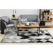 Alfombra INTERO PLATIN 3D Triángulos 280x370 Gris