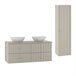 Conjunto de muebles doble lavabo y columna Izae 120 Conjunto de muebles doble lavabo y columna Izae 120 Beige