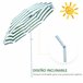 Sombrilla de Playa Tela Poliéster, Metal Outsunny 180x180 Multicolor