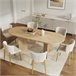 Conjunto comedor extensible 6 sillas vel Conjunto comedor extensible 6 sillas vel Madera