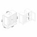 Mueble para debajo del lavabo Karlsøy con puertas MDF Blanco
