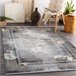 Alfombra LUCE 77 moderna Marco vintage Structural 134x190 Gris