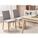 Beliani Silla de comedor PHOLA Gris Claro