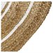 Acomoda Textil - Alfombra de Yute Ecológica de Fibra Natural. 80x80 Natural/ Blanco