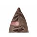 Beliani Cojín decorativo CRODYLINE 35x60 Marron
