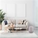 Puff almacenaje MOA Vinthera acolchado Beige