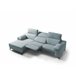 Chaise longue 4 plazas relax eléctrico AMIL izquierda azul Azul