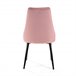 4x Silla tapizada capitoné de terciopelo SJ.054 Rosa