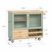 Carrito de Cocina con 2 cajones y 2 Puertas FKW114-GR SoBuy 109 Verde