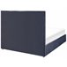Beliani Cama con somier Terciopelo VERNOYES 148x214 Negro