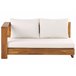 Beliani Conjunto de jardín MARETTIMO Blanco/ Beige