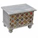 Baul de madera acabado artesanal Multicolor