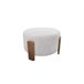Puff redondo FALCO 50x36cm color beige Beige