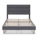 Estructura de Cama tapizada Aroma 150x190 Gris Oscuro
