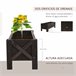 Huerto Urbano Rectangular Madera de Abeto Outsunny Marron