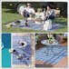 Alfombra de Exterior PP Outsunny Azul