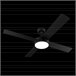 Ventilador de techo EnergySilence Aero 5200 Black Line Cecotec Negro