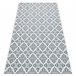 Alfombra de cuerda sisal COLOR Flores 80x150 Gris