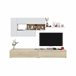 Compacto tv 260cm blanco y roble MANHATTAN Blanco/ Madera