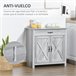 Aparador de Cocina MDF y Melamina de Madera HOMCOM 80 Gris