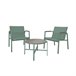 Acomoda Textil – Conjunto Jardín de 2 Sillones + Mesa Verde