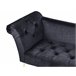 Beliani Chaise longue Terciopelo NANTILLY Beliani Chaise longue Terciopelo NANTILLY Negro