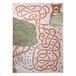 Alfombra FUN Honey para niños oso abejas 140x190 Beige