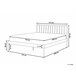Beliani Cama con somier Metal MAURS 147x209 Blanco