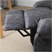 Sillón Relax Reclinable Poliéster, Espuma, Metal HOMCOM Negro