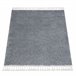 Alfombra BERBER cuadrado 9000 Franjas Bereber Marroquí Shaggy 160x160 Gris