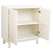 Aparador de madera de 2 puertas Blanco