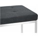 Banco - Barci - Tela 100x40 Gris Oscuro