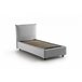 Cama individual en tela Blanco