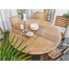 Beliani Conjunto de comedor TOLVE Marron