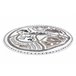 Alfombra FUN Land para niños la aldea calles circulo 160x160 Blanco