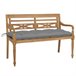 Banco de madera datavia de jardín 120x51 Gris
