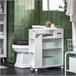 Estantería auxiliar con 2 Puertas para Baño BZR117-W SoBuy Blanco