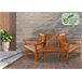 Banco de jardín - Kenna - Madera 200x100 Marron
