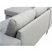 Beliani Sofá esquinero Poliéster KIRUNA Gris Claro