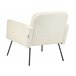 Beliani Sillón NARKEN Crema