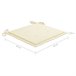 8 Sillas de jardín plegables de madera con cojines Beige