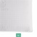 Almohada Látex - Funda Extraíble Aloe Vera 80x34 Blanco Veta